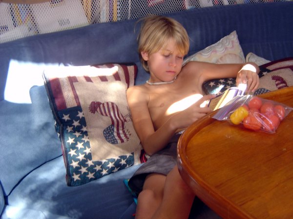 We got a lot of reading done.