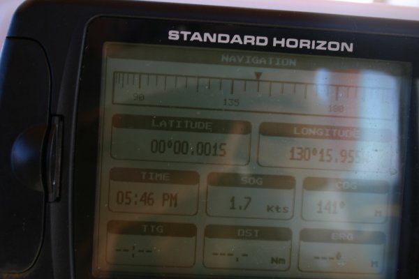 Crossing the equator