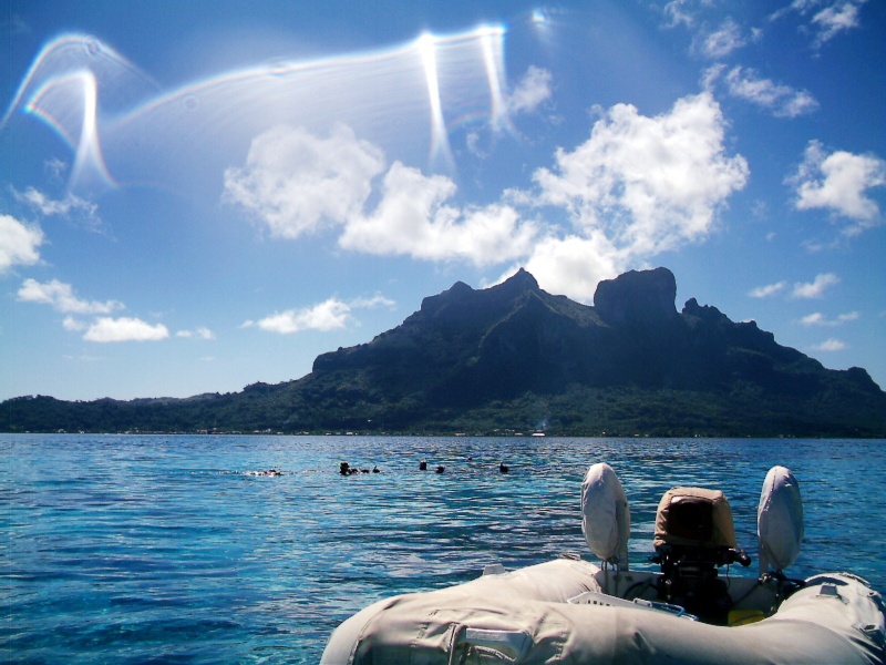 The dive site on the south end of Bora Bora.